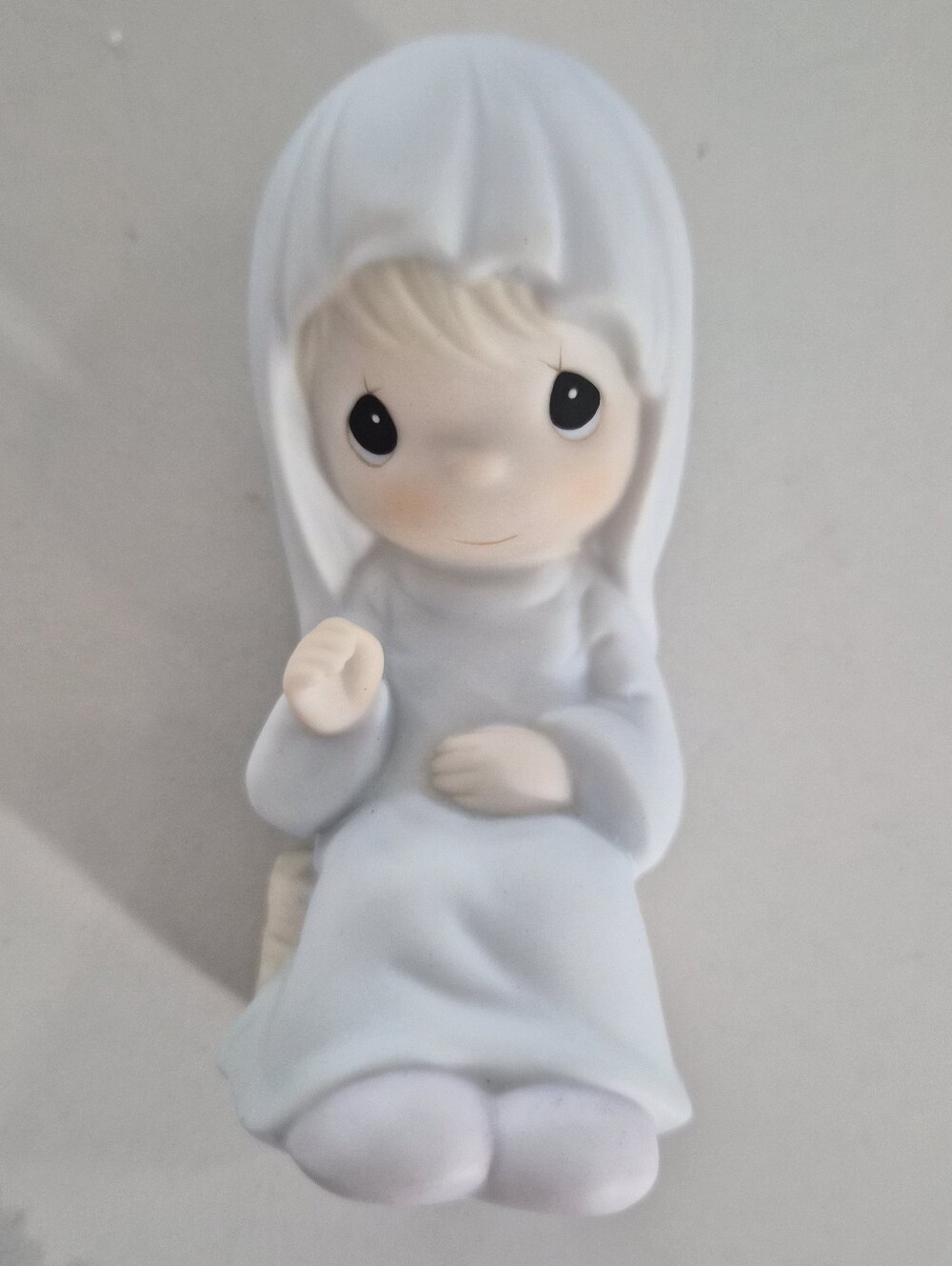 Precious Moments White and Cream Mary Figurine